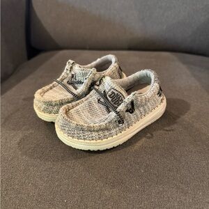 Hey Dude Kids Gray Moccasins